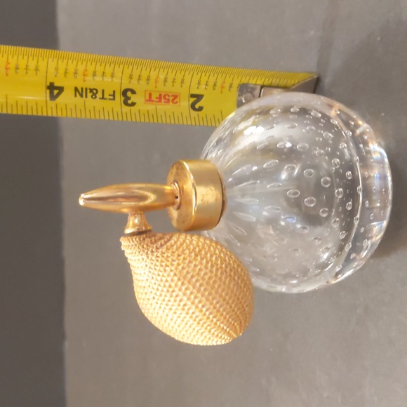 Vintage Heavy Bubbled Glass Atomizer - Picture 3 of 5